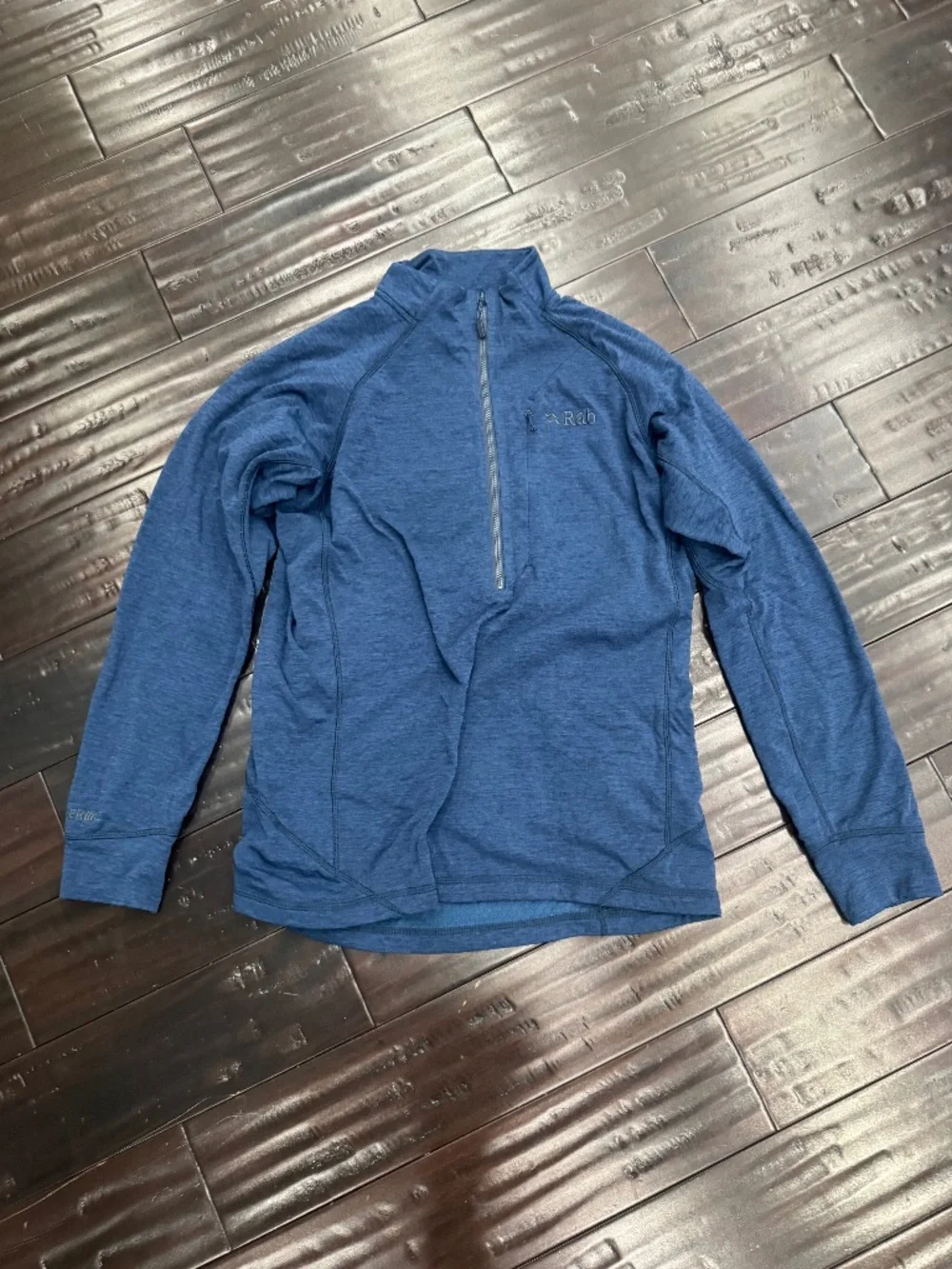 Rab Men's Blue Quarter Zip Fleece Pullover Jacket Size Large